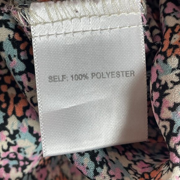 Rose+Olive Womens Plus 2X Floral V Neck Blouse 3/4 Sleeves Lightweight Shirt Top - Picture 4 of 9